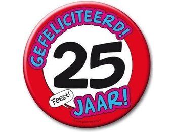 Paperdreams - Button XL - 25 Jaar