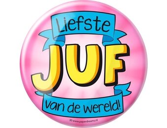 Paperdreams - Button XL - Juf