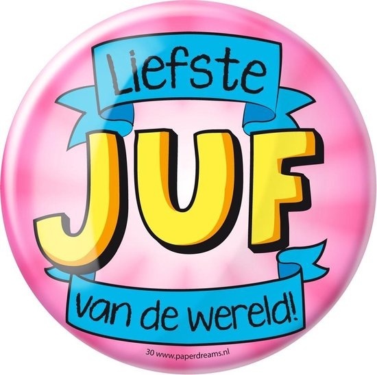 Paperdreams - Button XL - Juf