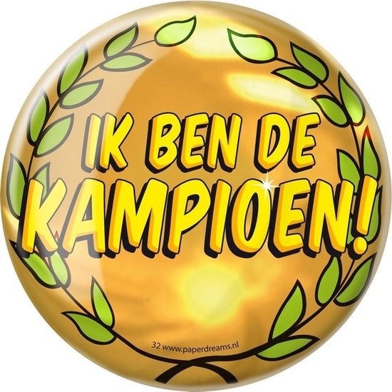 Paperdreams - Button XL - Kampioen