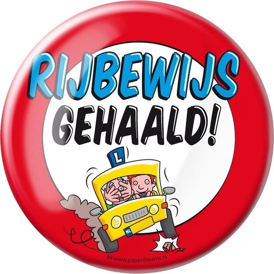 Paperdreams - Button XL - Rijbewijs