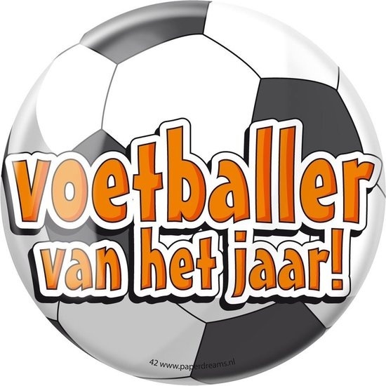 Paperdreams - Button XL - Voetballer