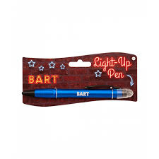 Balpen Light-Up Bart blauw