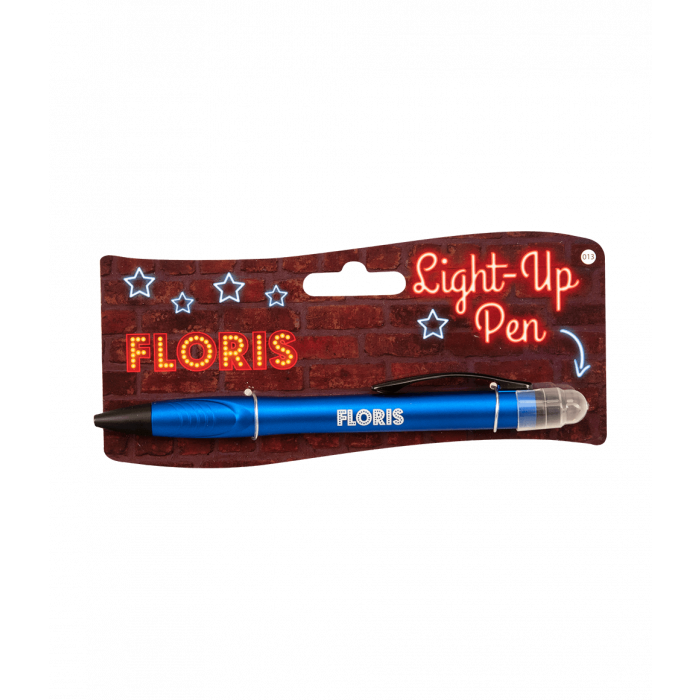 Balpen Light-Up pen Floris blauw