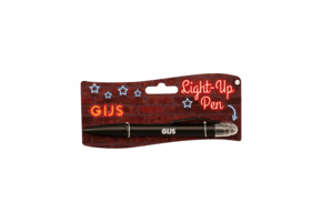 Balpen Light-Up pen Gijs zwart