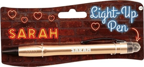 Balpen Light-Up pen Sarah goud