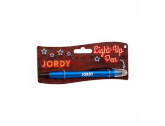 Balpen Light-Up pen Jordy blauw