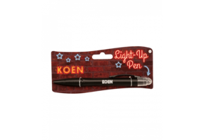 Balpen Light-Up pen Koen zwart