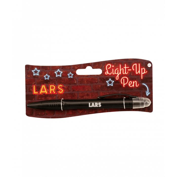 Balpen Light-Up pen Lars zwart