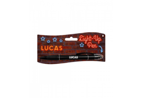 Balpen Light-Up pen Lucas zwart