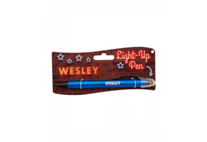 Balpen Light-Up Wesley blauw