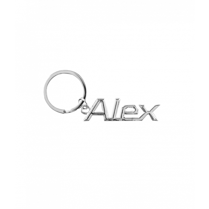 Cool car keyrings - Auto sleutelhanger met naam Alex