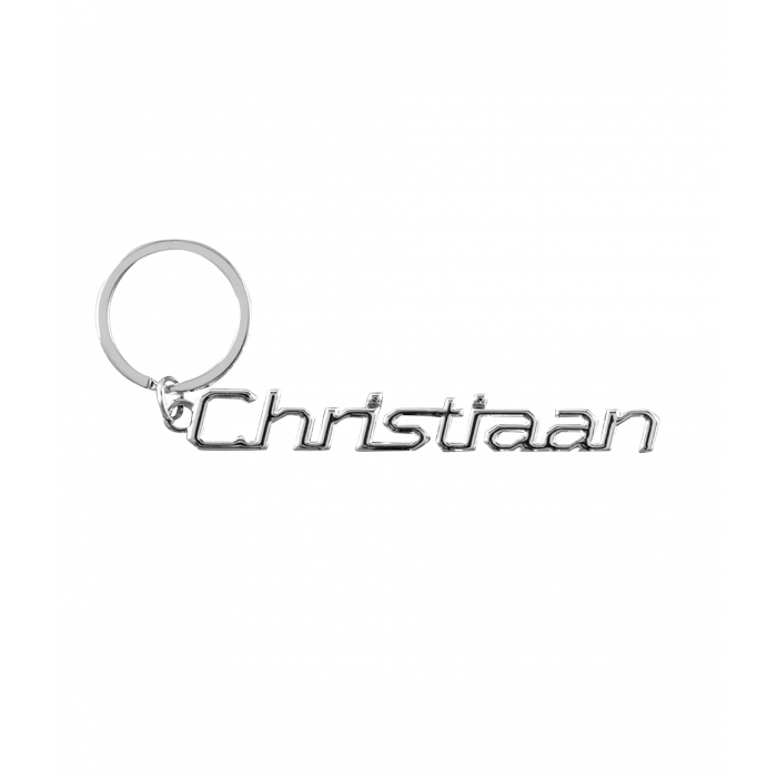 Cool car keyrings - Auto sleutelhanger met naam Christiaan