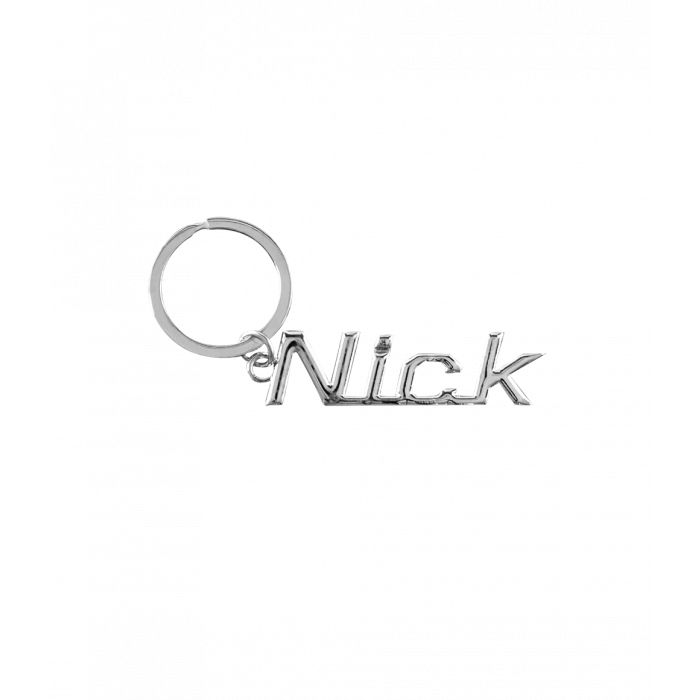 Cool car keyrings - Auto sleutelhanger met naam Nick