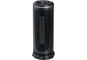 Termozeta - 2-in-1 Heater/Luchtfilter - Keramisch Torenventilator - Automatisch Draaien - Thermische beveiliging - Wasbaar Filter - Kachel - Binnenhuis - Zwart