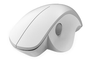 Qware Office - Ergonomische Muis - Muis - Draadloos - 2.4 GHz - Dongle - Duimsteun - Duimscrol - Luton - 1600 DPI - Wit