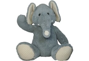 JollyPluche - Zachte Knuffel Olifant - Knuffel - Olifant - Knuffels - Pluche Olifant - Knuffel Olifant - Zacht - Licht Grijs - 70 cm