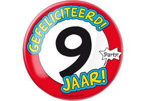 Paper Dreams - XL Button - 9 jaar - Doorsnee 10 cm