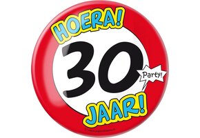 Paper Dreams - XL Button - 30 jaar - Doorsnee 10 cm