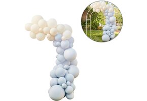 Ginger Ray Balloon Arch - Ballonnen boog Kit - Nude & Blue