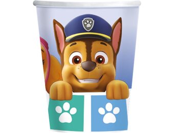 AMSCAN - 8 papieren bekers PAW Patrol 250 ml