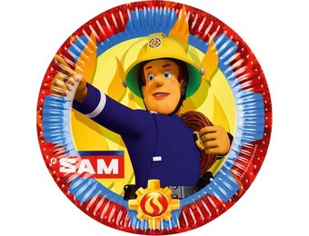 Amscan - Brandweerman Sam Borden (8 stuks)