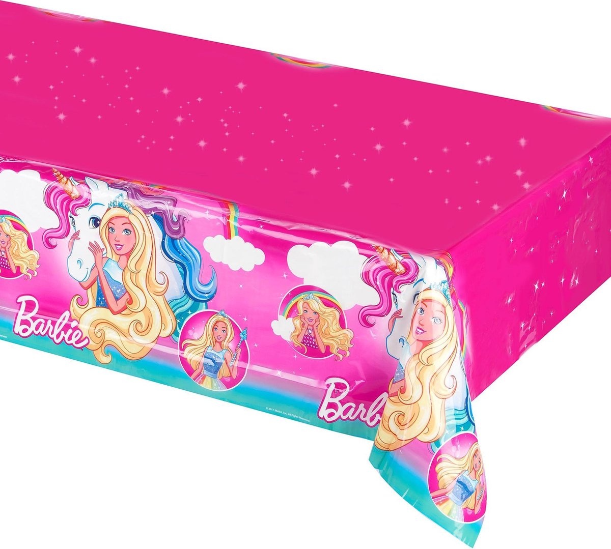 AMSCAN - Plastic tafelkleed van Barbie Dreamtopia - Decoratie > Tafelkleden, placemats en tafellopers
