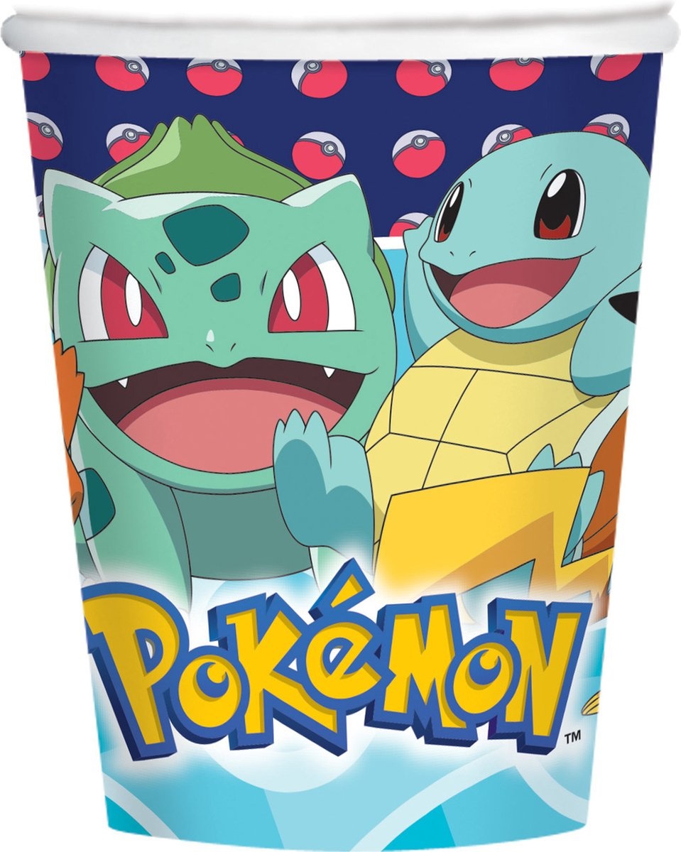 Pokémon Bekers Karton 250ml 8st