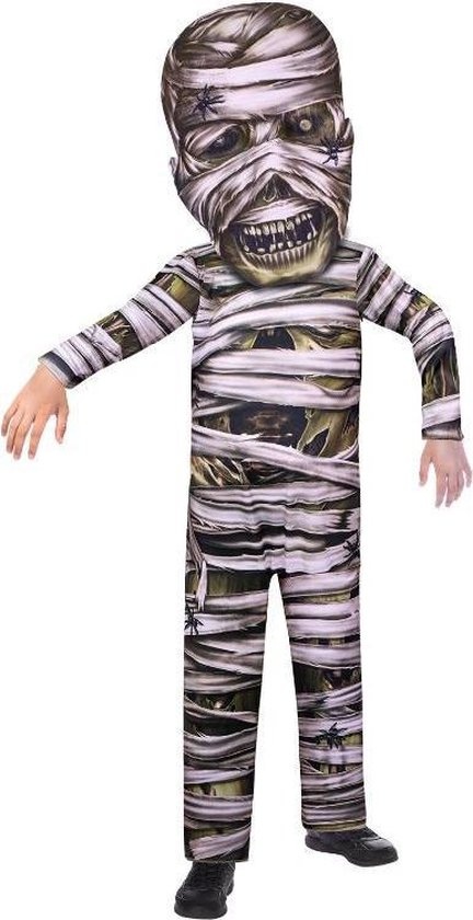 Amscan Kinderkostuum Mummie Junior Polyester Wit/bruin Maat 10-12 Jaar