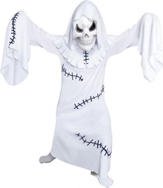 Amscan Kostuum Spook Junior Polyester Wit Mt 6-8 Jaar