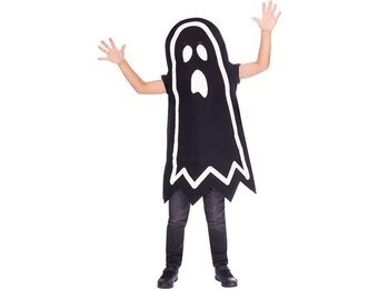Amscan Kinderkostuum Geest Lichtgevend Polyester Wit Maat 10-12 Jaar