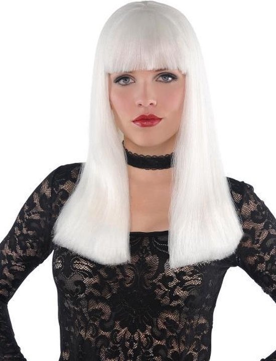 Amscan Pruik Electra Glow-in-the-dark Synthetisch Wit One-size