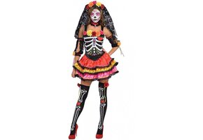 Dames kostuum Day of the Dead Size L