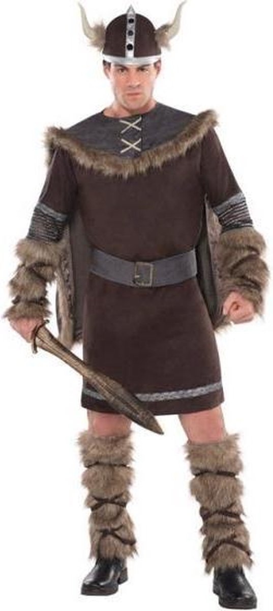 Kostuum Viking Warrior Polyester Bruin Maat L/XL