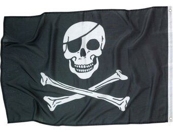 Amscan Piratenvlag 92 X 60 Cm Polyester Zwart
