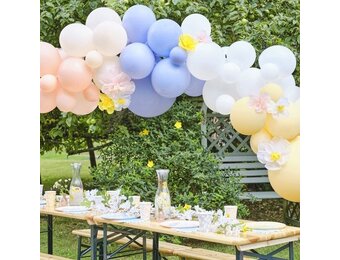 Ginger Ray Ballonnen Boog 60 Ballonnen | Met Papieren bloemen
