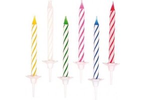 24 Birthday Candles Stripes