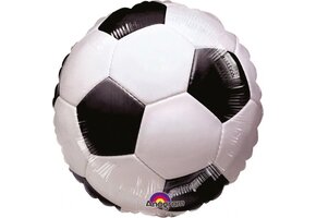 Amscan - Voetbal FolieBallon Zwart/Wit