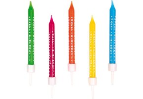 Amscan Verjaardagskaarsen 6,3 Cm Wax 10 Stuks