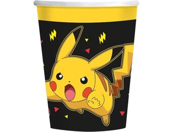Pokémon bekers - Karton - 8 Stuks - Decoratie > Bekers, glazen en bidons.