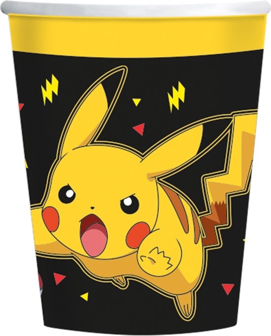 Pokémon bekers - Karton - 8 Stuks - Decoratie > Bekers, glazen en bidons.