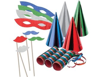 Partyset - Fotorekwisieten Karton 20-delig