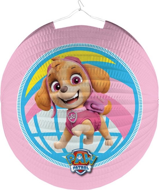 PAW Patrol - Lampion - Skye - 25 Cm - Papier - Roze - 1 stuks