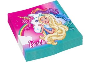 AMSCAN - 20 Papieren servetten Barbie Dreamtopia - Decoratie > Papieren servetten