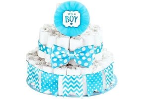 Amscan Luiertaart Jongens Vierdelige Decoratie Kit 34 Cm