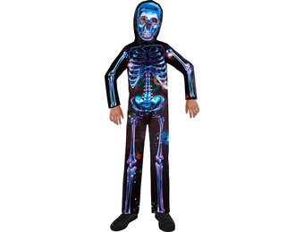 Amscan Kinderkostuum Neon Skeleton Boy Jongens Neon/zwart Maat 4-6 Jaar