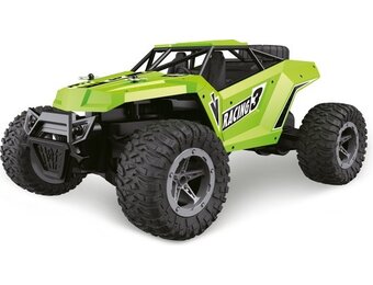 Wonky Cars - Mountain Buggy - Aluminium Body - RC - RC Auto - Bestuurbare Auto - Berg Buggy - Radiografische Auto - 2,4 GHz - Met Licht - Groen