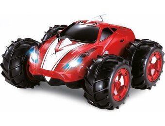 Wonky Cars - Amfibie Stunt Car - RC - RC Auto - Bestuurbare Auto - Radiografische Auto - Rood