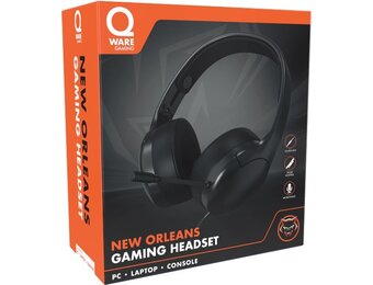 Qware Gaming - Headset - New Orleans - Geschikt voor Playstation 4 - Playstation 5 - PC - Multi platform - Black Edition