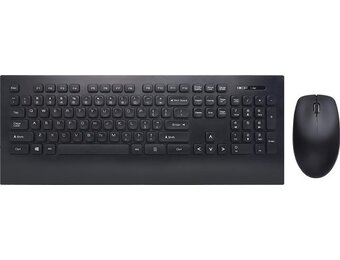 Qware Office - Toetsenbord - Muis - Draadloos - 2.4ghz - USB - Desktopset - Combo - Stockport - Zwart - Design - Qwerty